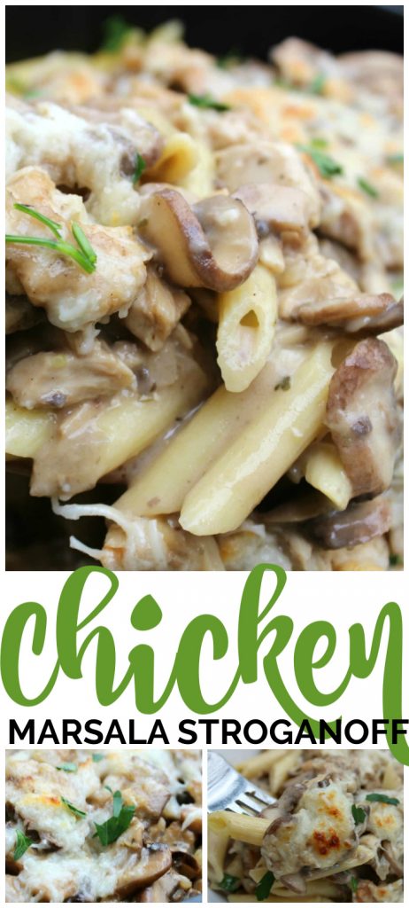 Chicken Marsala Stroganoff pinterest image
