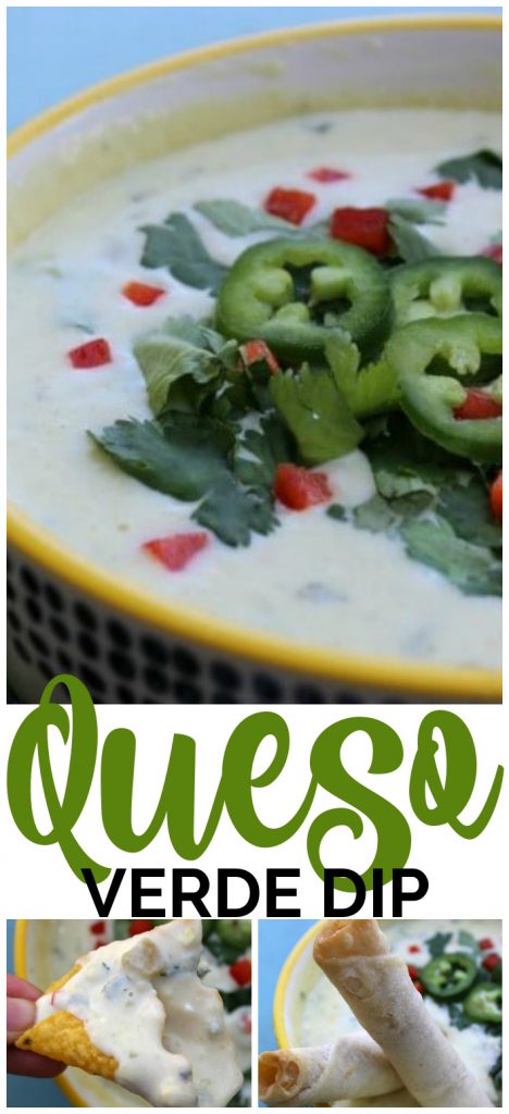 Queso Verde Dip pinterest image