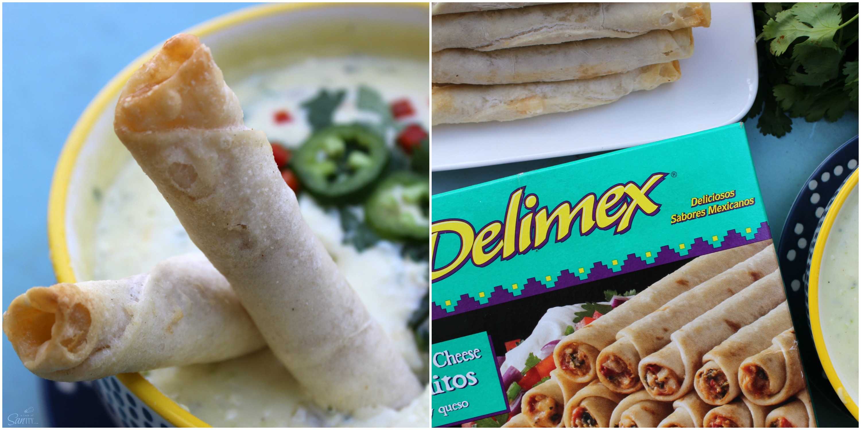 This Queso Verde Dip is full of flavor and easy to make in just 10 minutes. Whip up a batch of this queso dip and everyone will become your #1 fan. Delimex Cheese Taquitos