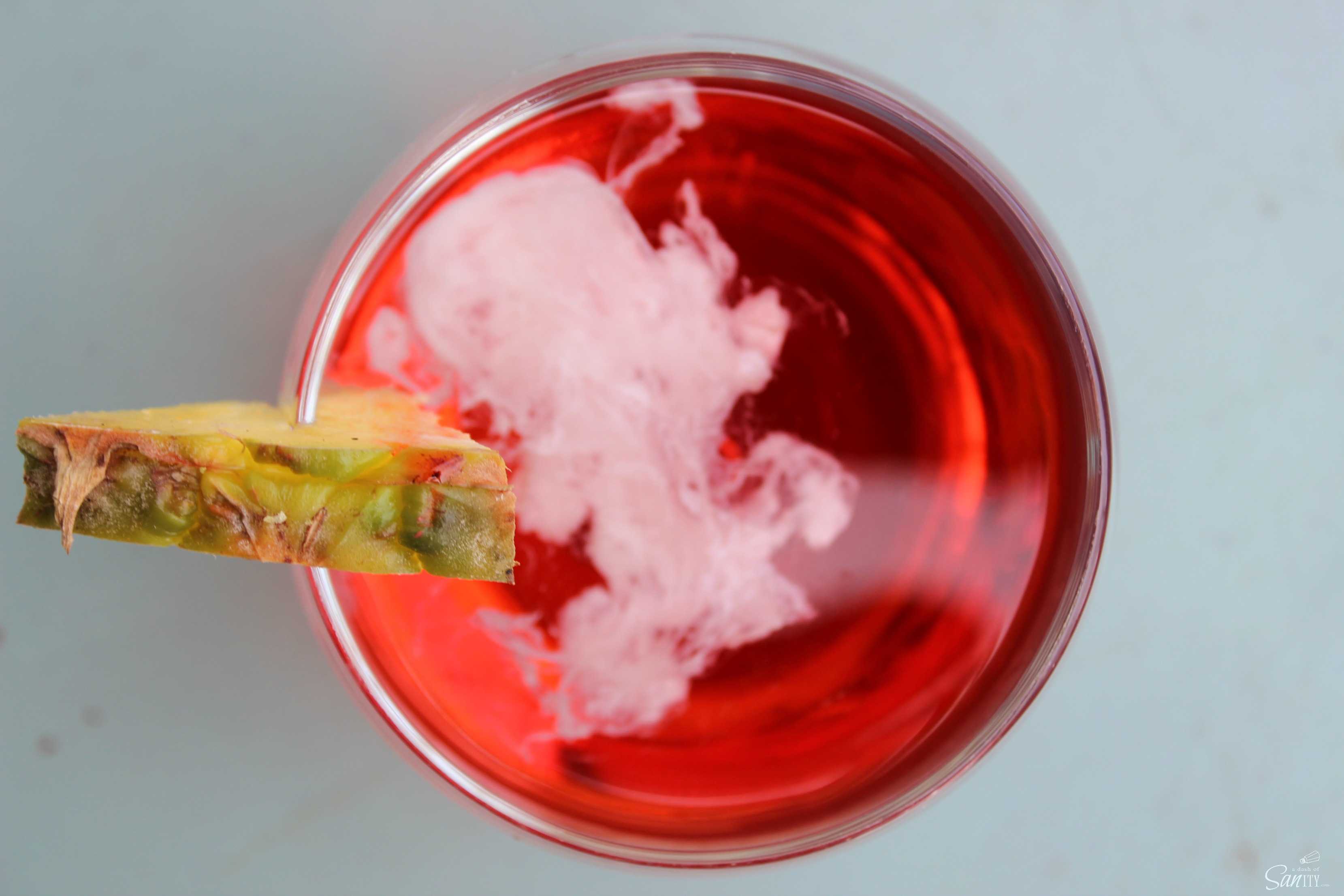 Tropical Italian Cream Soda has all the elements to a beach side drink with pineapple, coconut, cherry, a touch of cream and most importantly carbonation.