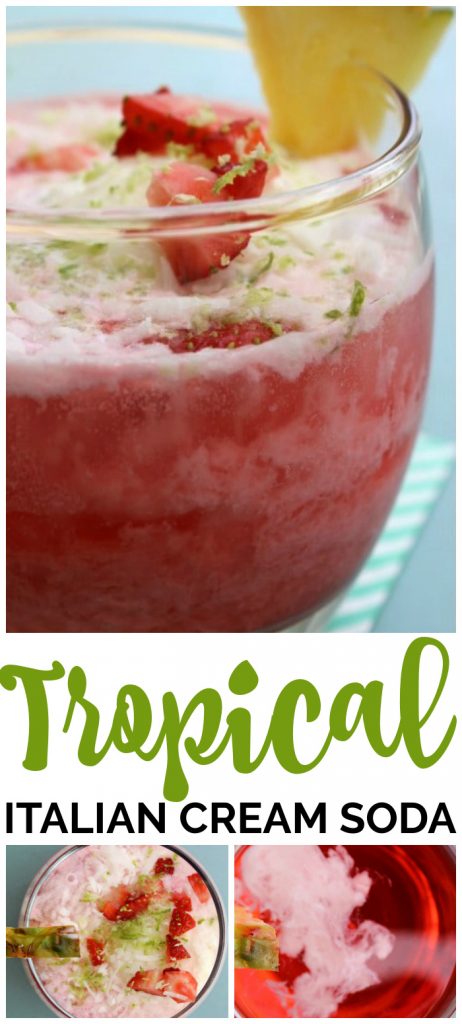 Tropical Italian Cream Soda pinterest image