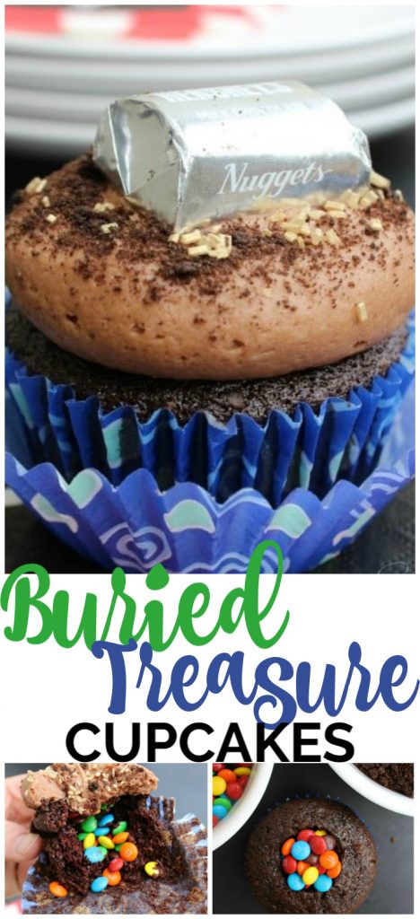 Buried Treasure Cupcakes pinterest image