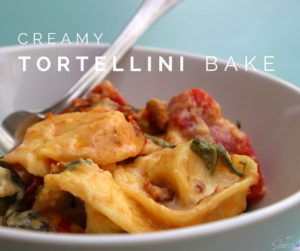 Creamy Tortellini Bake