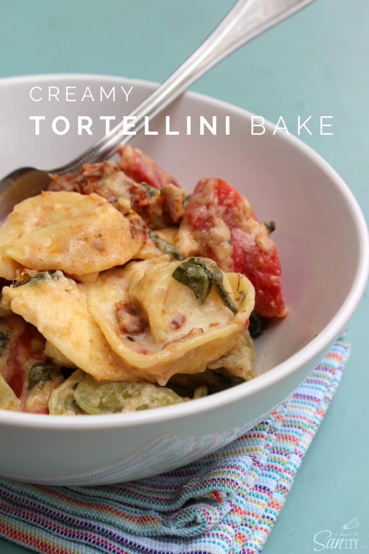 Creamy Tortellini Bake