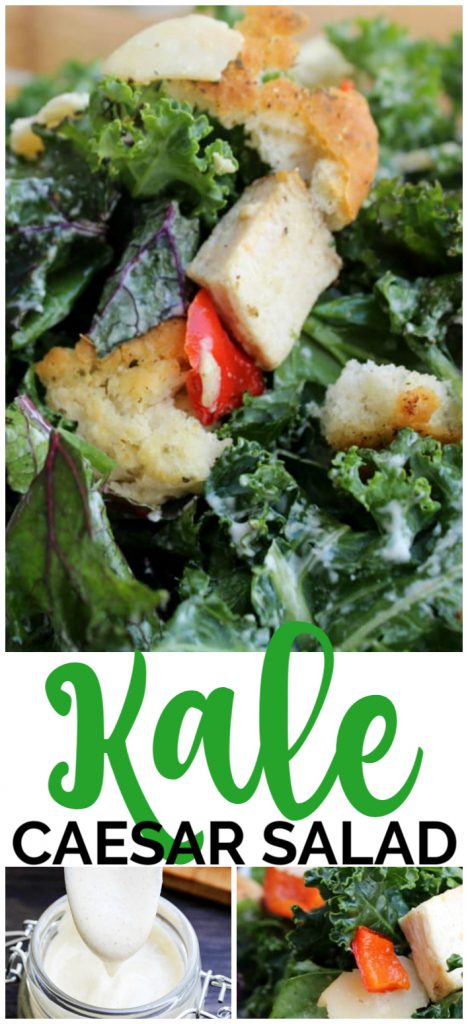 Kale Caesar Salad pinterest image