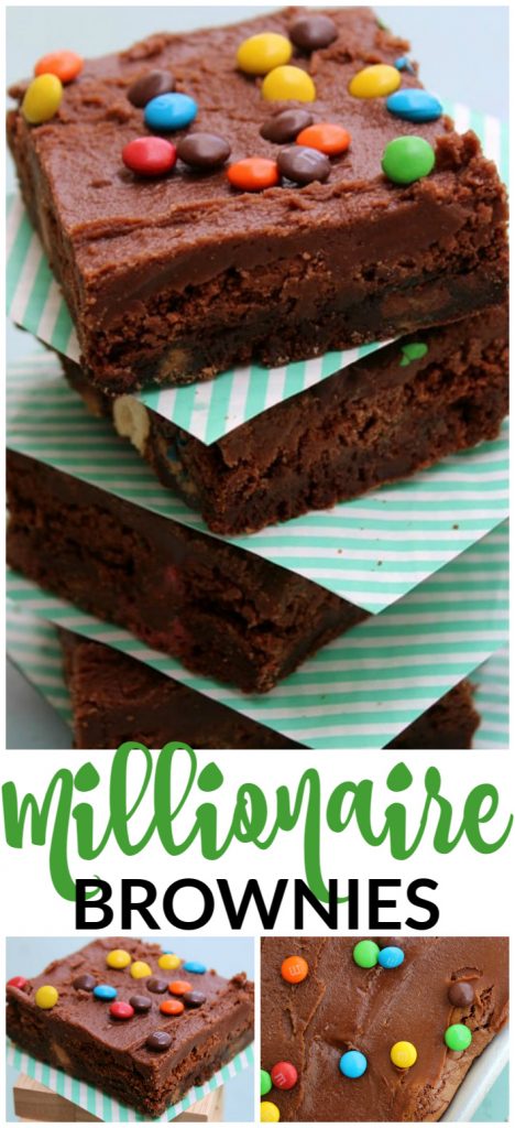 Millionaire Brownies pinterest image