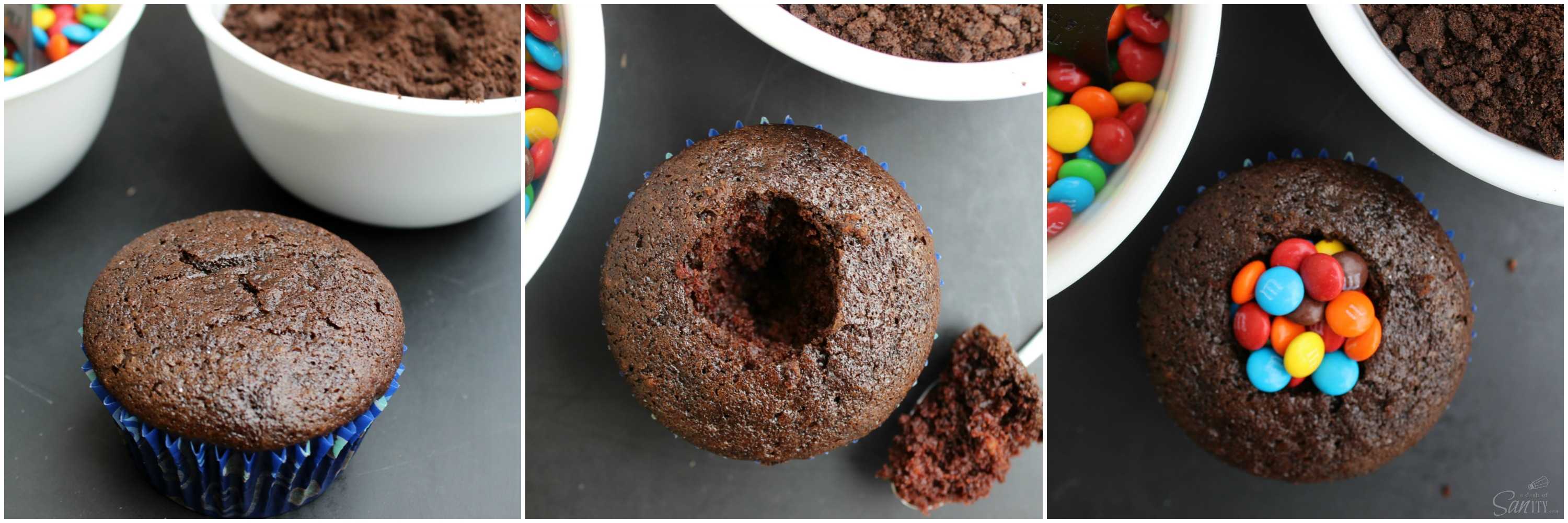 These sweet Buried Treasure Cupcakes are filled with little mini-“gems”. They will leave all the pirates at your party completely satisfied.
