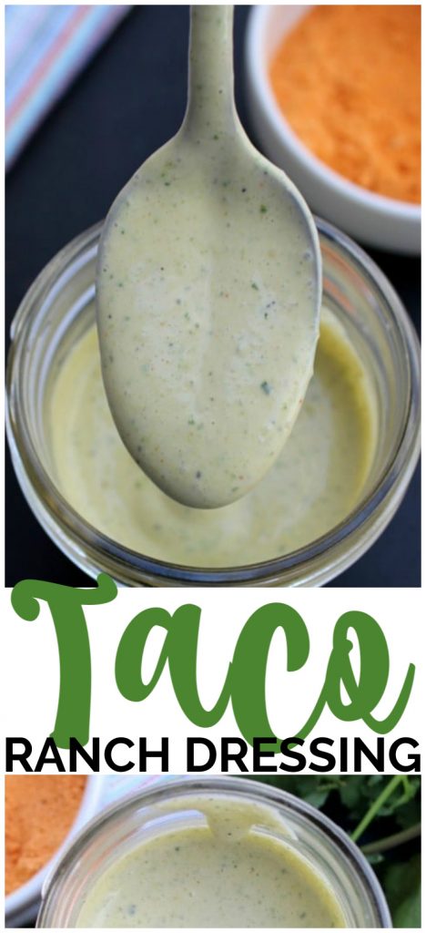 Taco Ranch Dressing pinterest image