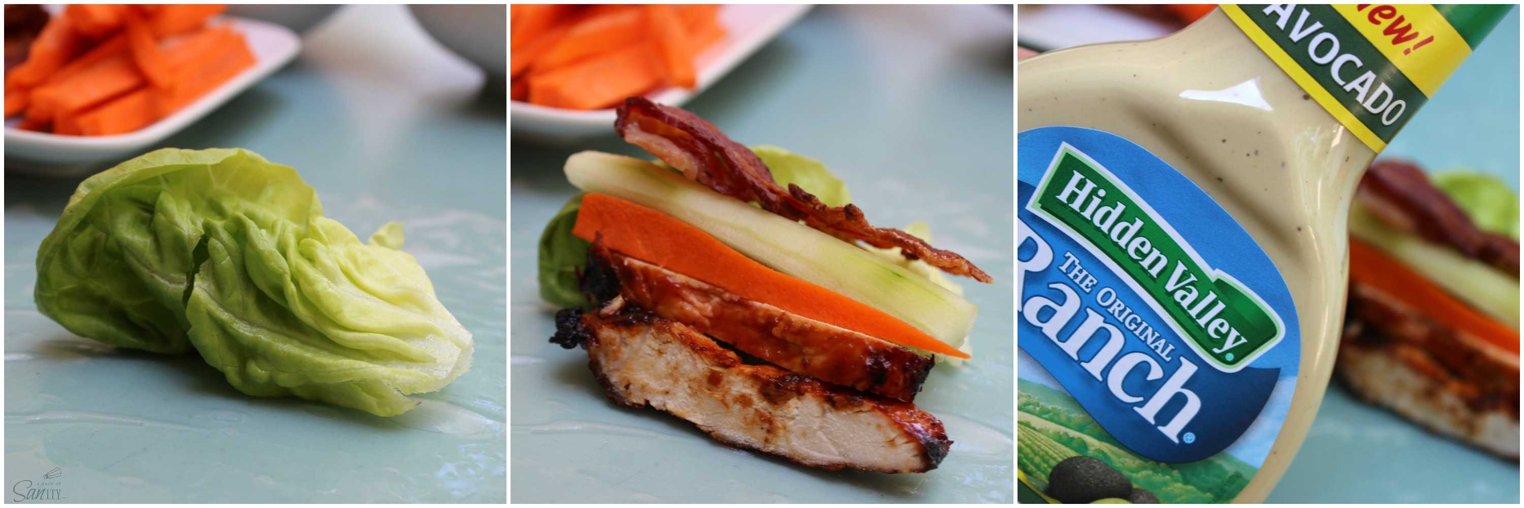 Barbecue Chicken Spring Rolls are full of flavor with fresh vegetables, barbecue chicken, bacon, Avocado Ranch dressing, and a drizzle of barbecue sauce.