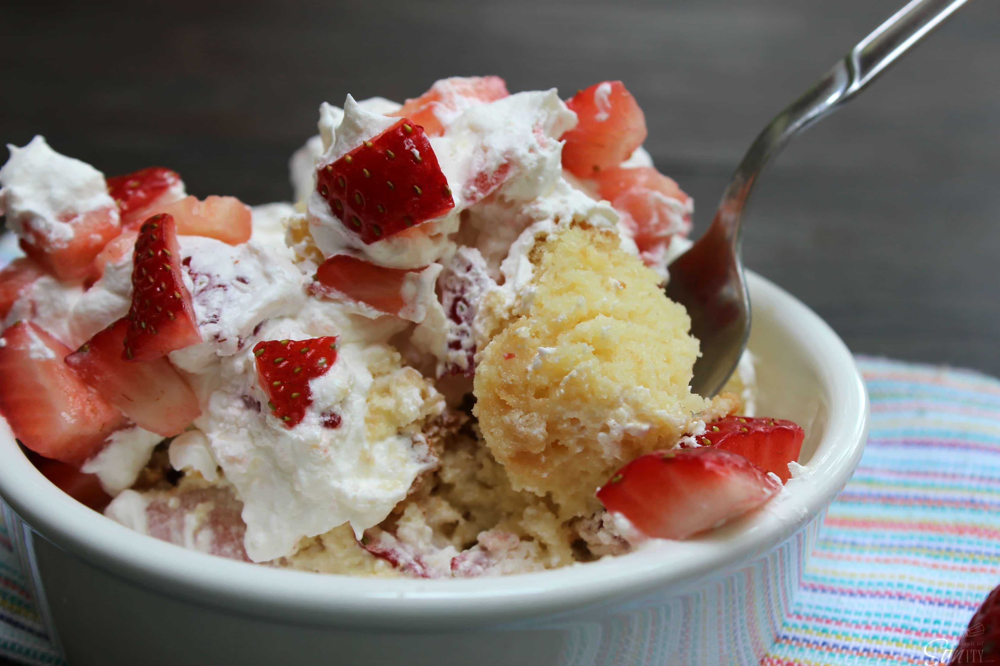 This Strawberries & Cream Tres Leches Trifle is layer upon layer of undeniable deliciousness. It is definitely one of my very favorite trifles to make.