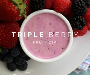 Triple Berry Fruit Dip