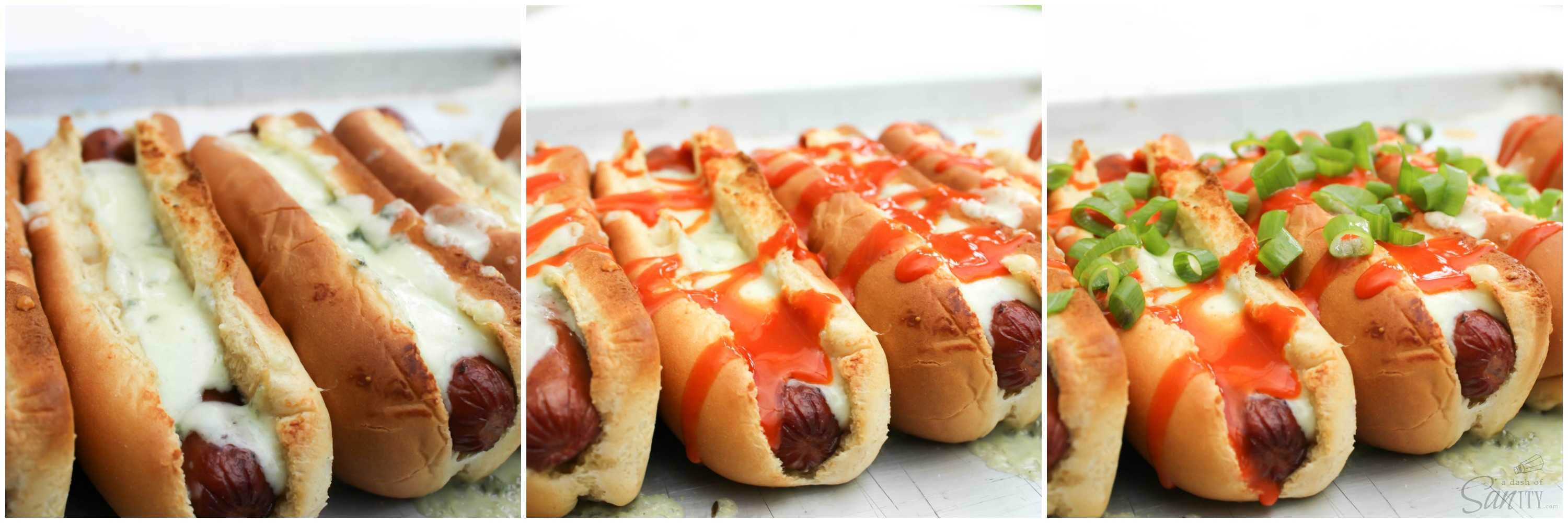 Fire up the grill for these Buffalo Wing Hot Dogs. They are a food collision of your two summer party favorites: hot dogs and buffalo wild wings.