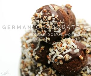 German Chocolate Cake Donut Holes