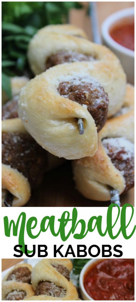 Meatball Sub Kabobs pinterest image