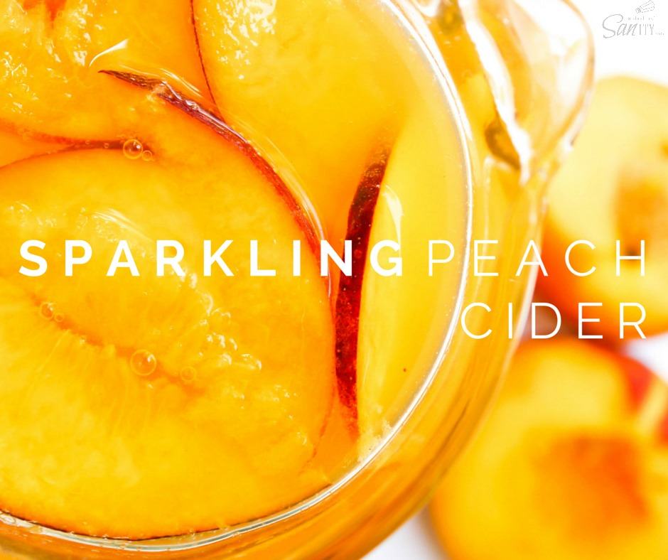 This Sparkling Peach Cider is a gorgeous summer drink to toast to late summer nights, days at the pool, and time spent with family & friend. This Sparkling Peach Cider is a gorgeous summer drink to toast to late summer nights, days at the pool, and time spent with family & friend.