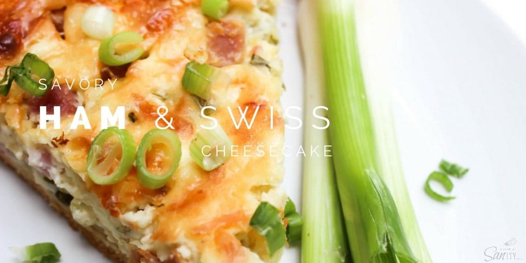 Savory Ham & Swiss Cheesecake FB