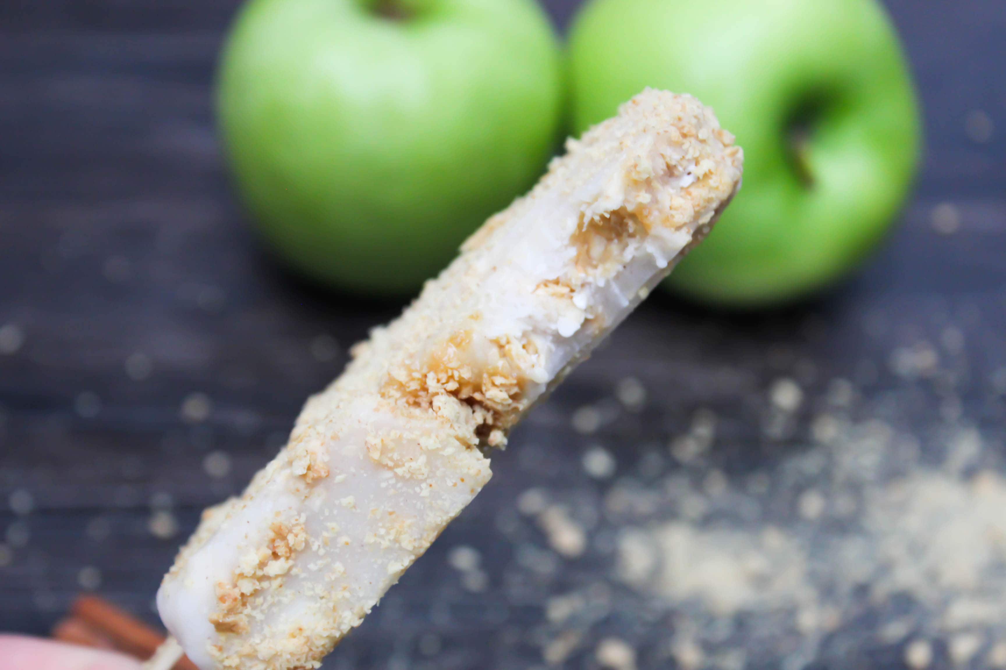 These Caramel Apple Pie Popsicles are made with yogurt, granola, cinnamon, and a dash of caramel. These creamy popsicles a perfect summer afternoon snack. These Caramel Apple Pie Popsicles are made with yogurt, granola, cinnamon, and a dash of caramel. These creamy popsicles a perfect summer afternoon snack.