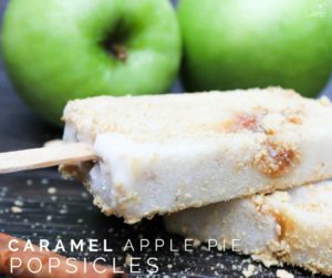 Caramel Apple Pie Popsicles
