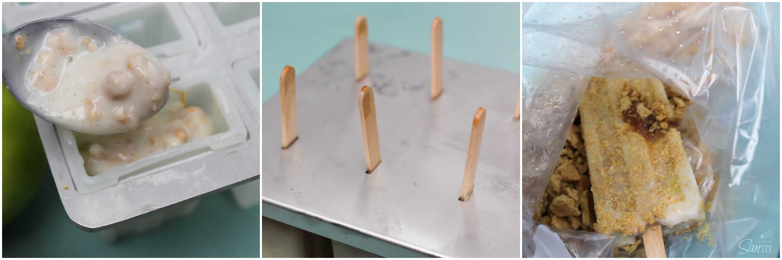 These Caramel Apple Pie Popsicles are made with yogurt, granola, cinnamon, and a dash of caramel. These creamy popsicles a perfect summer afternoon snack. These Caramel Apple Pie Popsicles are made with yogurt, granola, cinnamon, and a dash of caramel. These creamy popsicles a perfect summer afternoon snack.