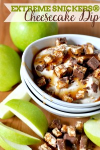 Extreme-Snickers-Cheesecake-Dip-Title