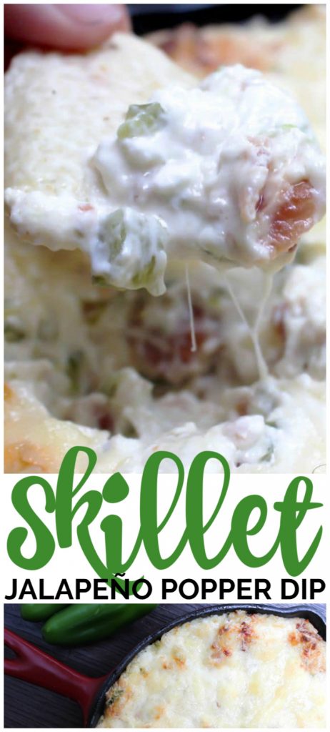Skillet Jalapeño Popper Dip pinterest image