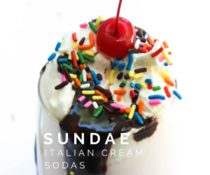 Sundae Italian Cream Sodas