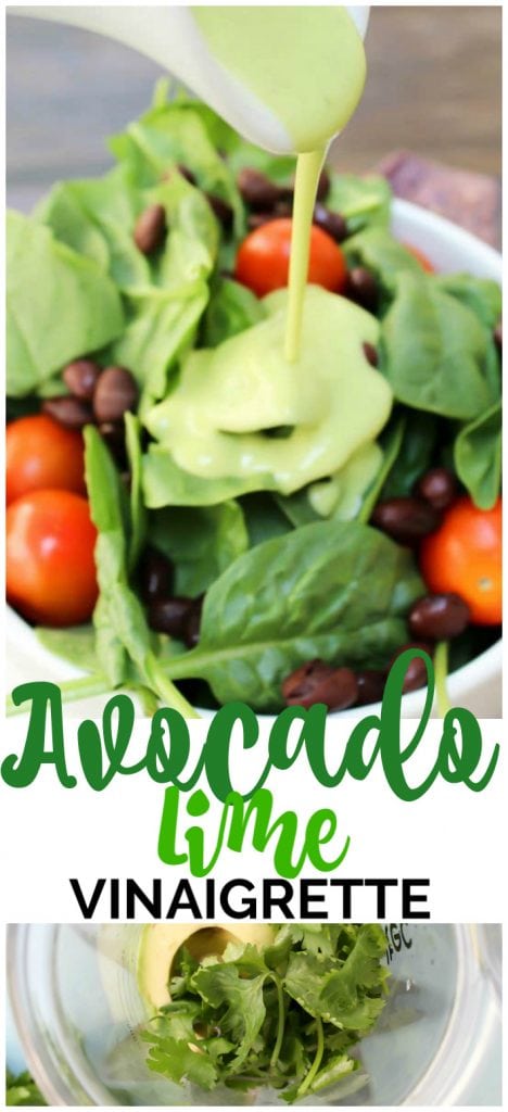 Avocado-Lime Vinaigrette pinterest image