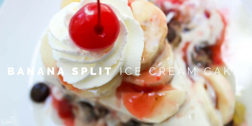 Banana Split Ice Cream Cake Twitter