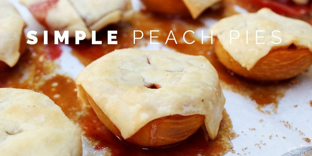 These Simple Peach Pies are the perfect “pie” without all the hassle. These pies are easy yet delicious. You will never think of pie the same way again.