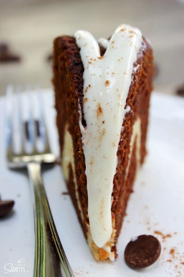 Chocolate Pumpkin Cream Cheese Swirl Cake is a gorgeous, rich, decadent pumpkin cake. A perfect center piece for your table that will be quickly devoured.