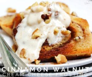 Cinnamon Walnut Cream Cheese Frosting