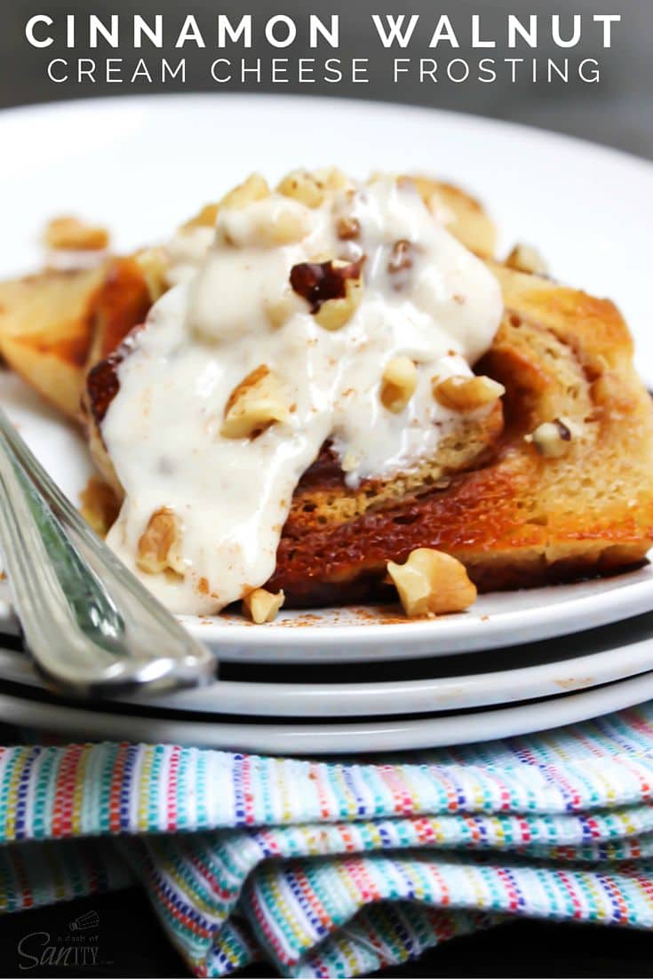 Cinnamon Walnut Cream Cheese Frosting