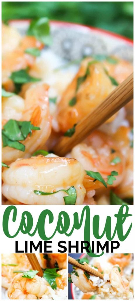 Coconut Lime Shrimp pinterest image