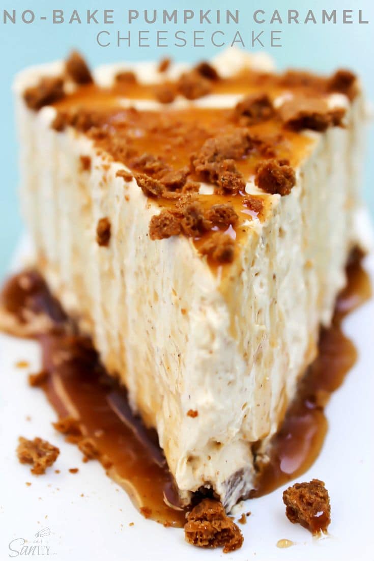 No-Bake Pumpkin Caramel Cheesecake