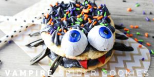 Vampire Spider Cookies