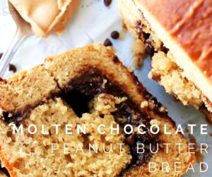 Molten Chocolate Peanut Butter Bread