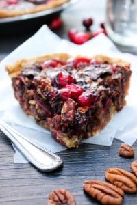 Chocolate Pecan Cranberry Pie