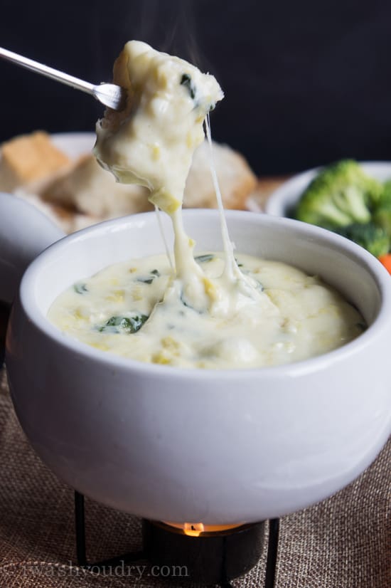 Spinach Artichoke Fondue