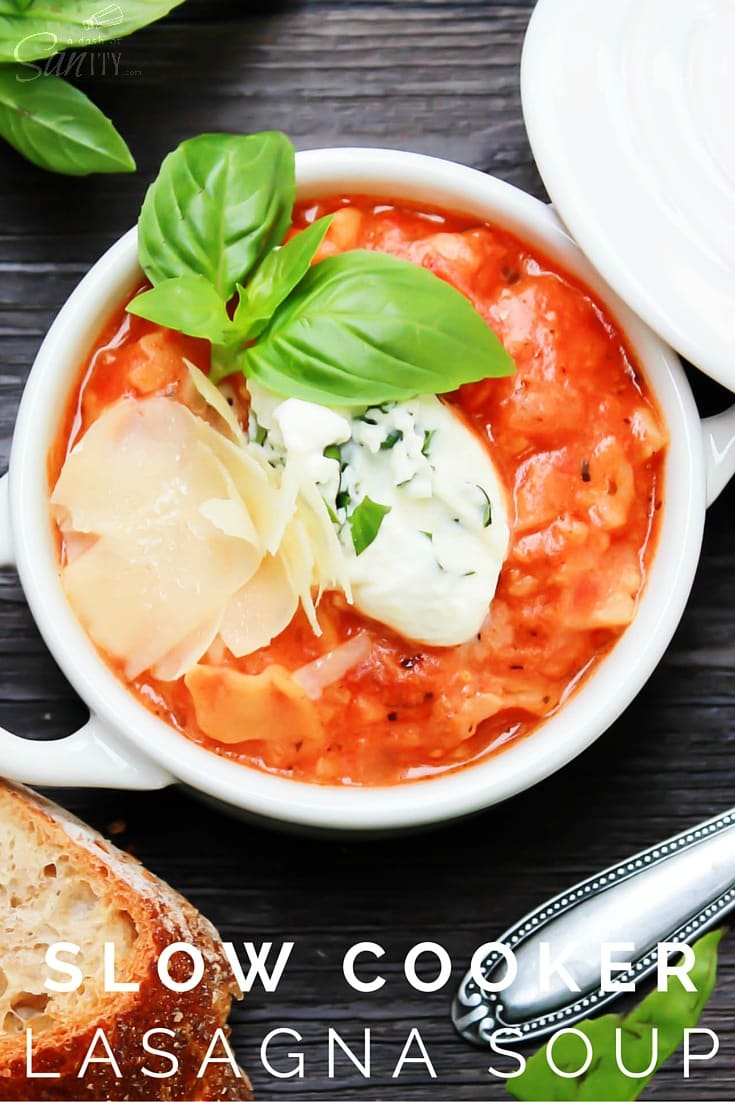 Slow Cooker Lasagna Soup