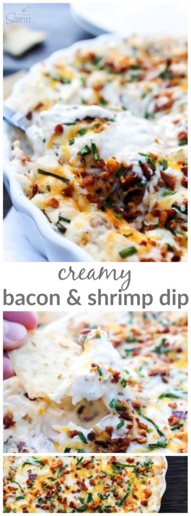 Creamy Bacon & Shrimp Dip long pin
