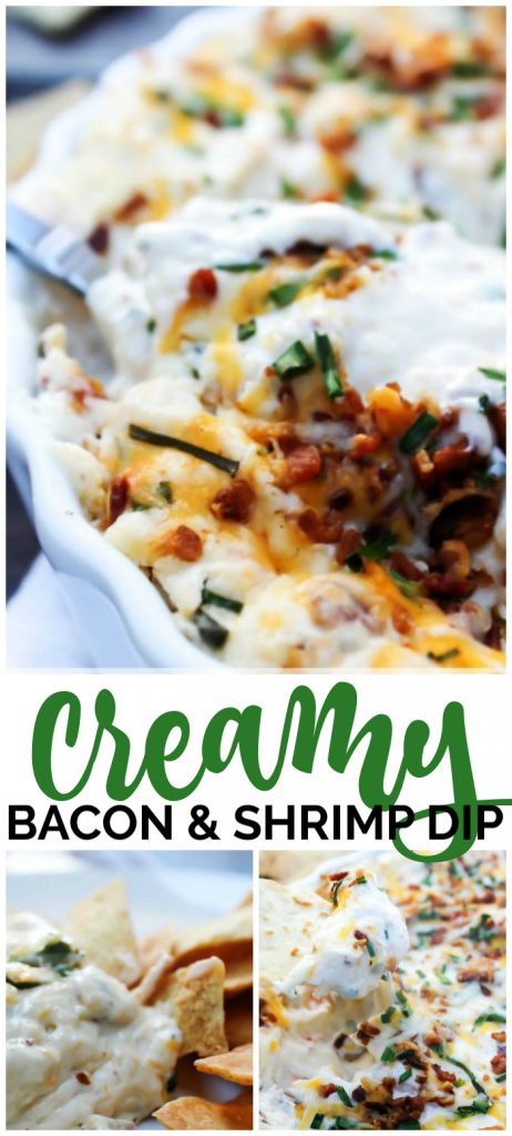 Creamy Bacon & Shrimp Dip pinterest image