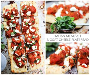Italian Meatball & Goat Cheese Flatbread