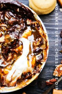 No-Bake Turtle Cheesecake Dip
