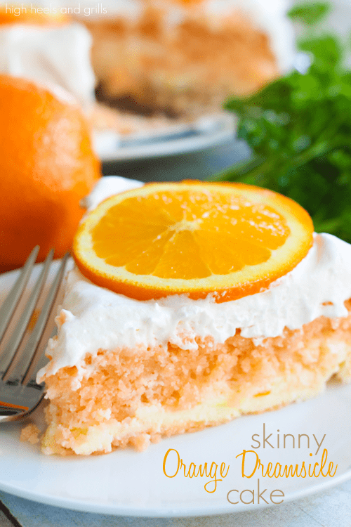 Skinny+Orange+Dreamsicle+Cake.+#recipe+#dessert+#healthy+highheelsandgrills.com