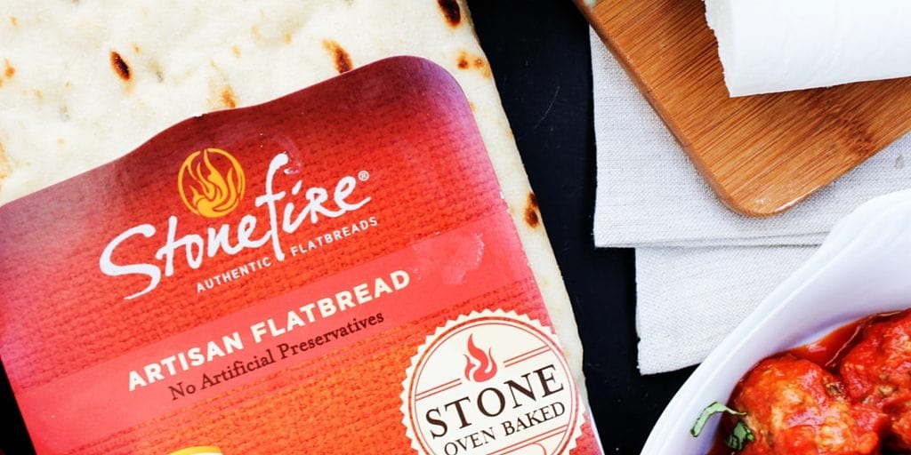 Italian Meatball & Goat Cheese Flatbread is an elegant, yet simple flatbread that can be served as appetizer or devoured as a meal.