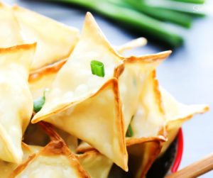 Baked Chicken Wontons