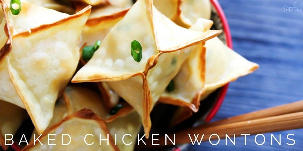 Baked Chicken Wontons TWITTER