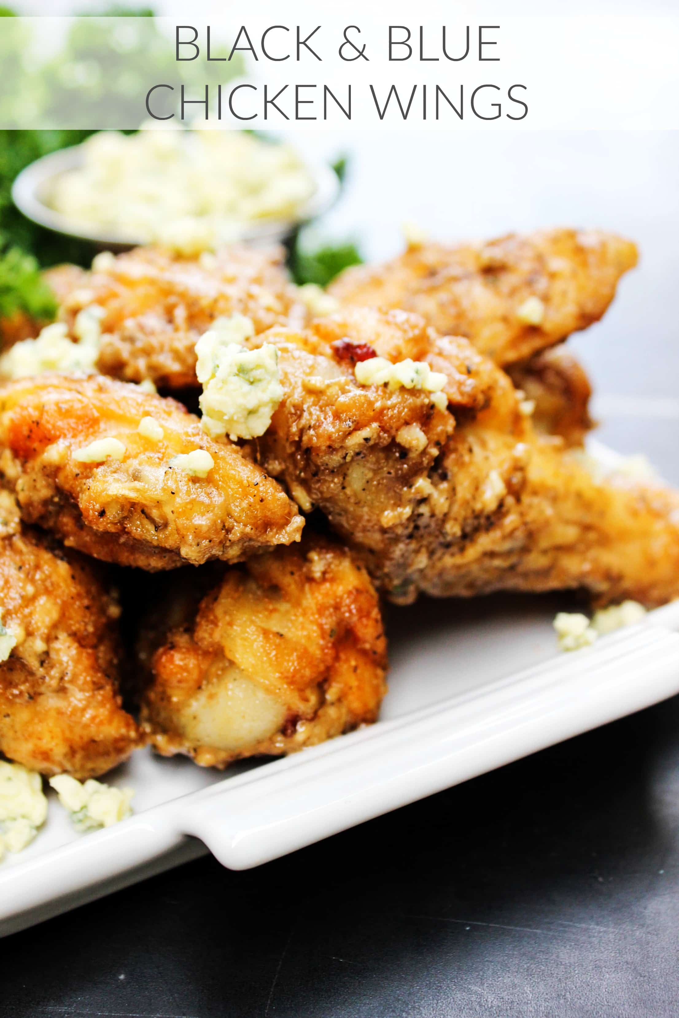Black & Blue Chicken Wings