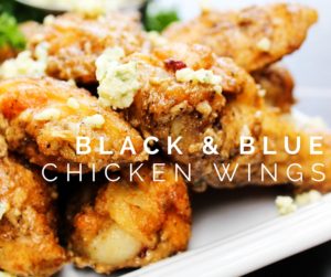 Black & Blue Chicken Wings
