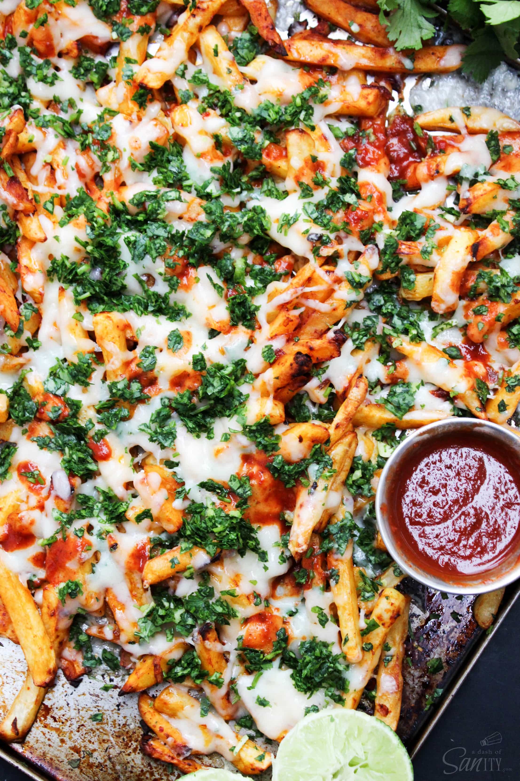 These cheesy Chipotle Fries are made with only a few simple ingredients. This is a tasty twist on classic fries that the entire family will love.
